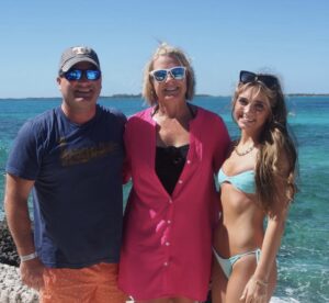 Amy and family in Nassau, Bahamas